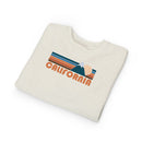 California Toddler Sweatshirt - Retro Mountain California Toddler Crewneck Sweatshirt-9