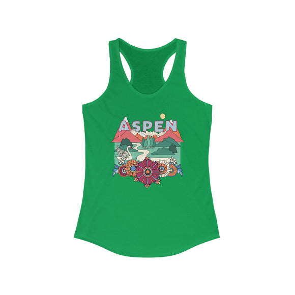 Aspen, Colorado Women's Racerback Tank Top