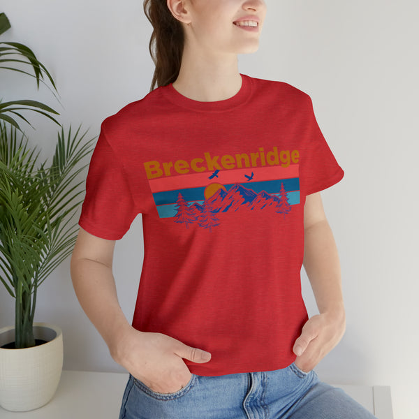 Breckenridge, Colorado Shirt - Mountain Sunset Unisex Breckenridge T-Shirt