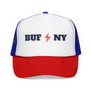 Buffalo, New York Retro Trucker Hat - Lightning Foam Cap-4