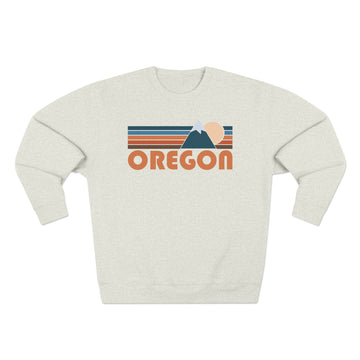 Premium Oregon Retro Mountain Graphic Sweatshirt