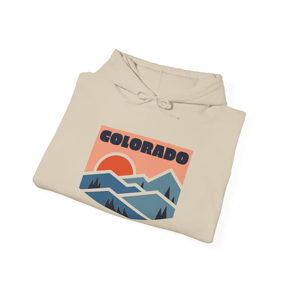 Colorado Hoodie - Mountain Unisex Colorado Hoodie Graphic Sweatshirt