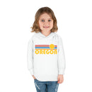 Oregon Toddler Hoodie - Retro Sunrise Unisex Oregon Toddler Sweatshirt-20