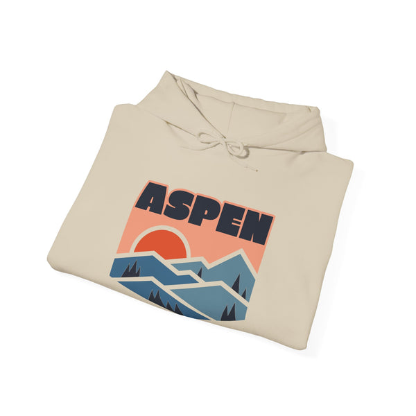 Aspen, Colorado Hoodie - Unisex Mountain Aspen Hoodie Graphic Sweatshirt