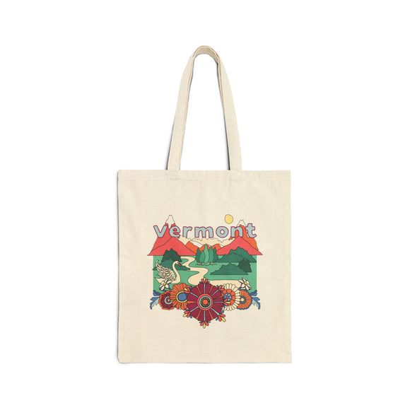 Vermont Cotton Canvas Tote Bag - 15" x 16"