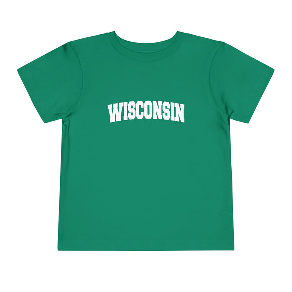 Wisconsin Toddler Graphic Tee - Kids Wisconsin Vacation Shirt