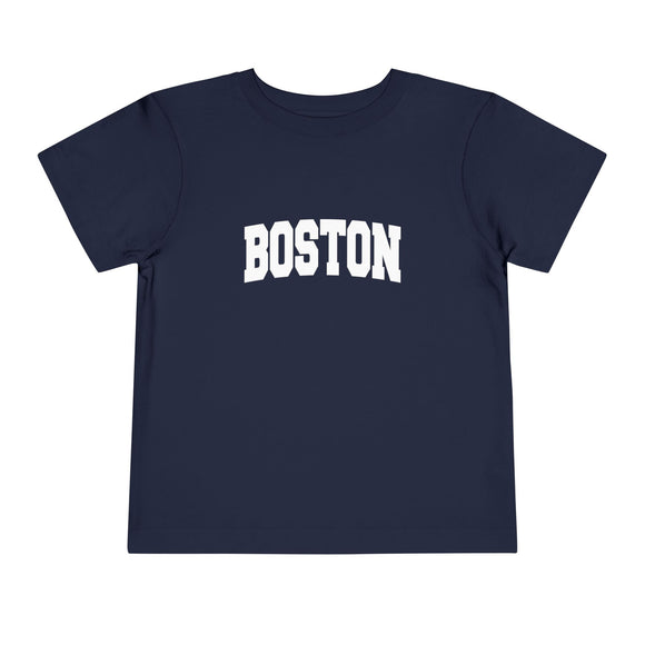 Boston, Massachusetts Toddler Graphic Tee - Kids Boston Vacation Shirt
