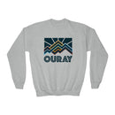 Ouray, Colorado Youth Sweatshirt - Unisex Kid's Ouray Crewneck Sweatshirt-2
