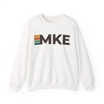 Milwaukee, Wisconsin MKE Retro Stripe Sweatshirt