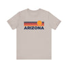 Arizona T-Shirt Retro Sun Ombre Unisex Tee, Vintage Arizona Tee, Mountain Sun Tee, Arizona Souvenir Shirt