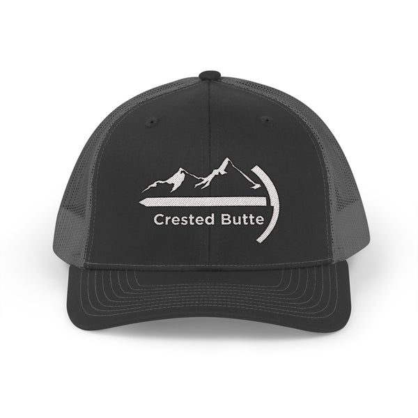 Crested Butte, Colorado Snapback Trucker Cap - Embroidered Crested Butte Hat