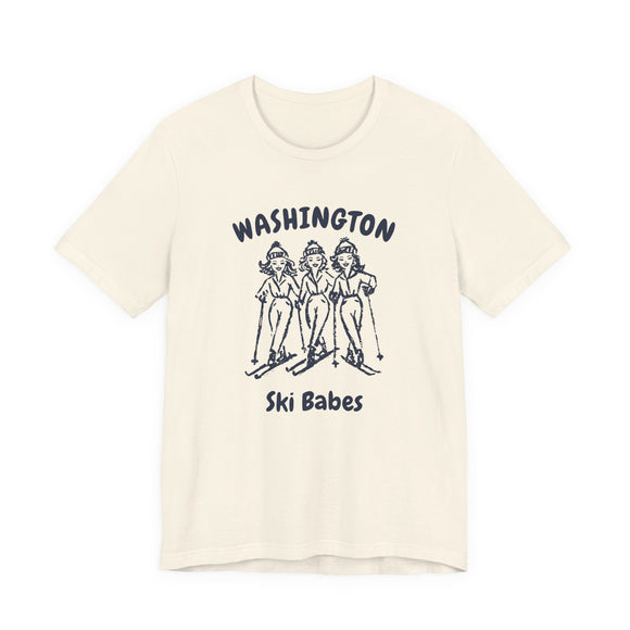 Washington Ski Babes T‑Shirt — Retro Skiing Graphic Tee