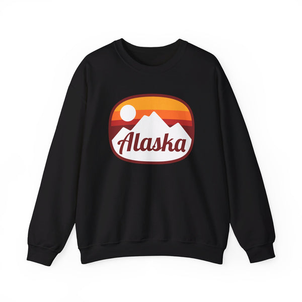 Alaska Sweatshirt - Unisex Retro Ombre Alaska Crewneck Sweatshirt