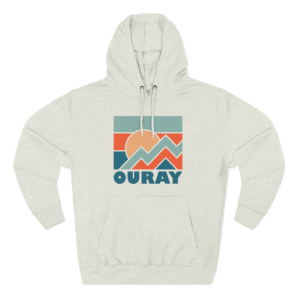 Ouray, Colorado Hoodie - Retro Mountain Unisex Sweatshirt