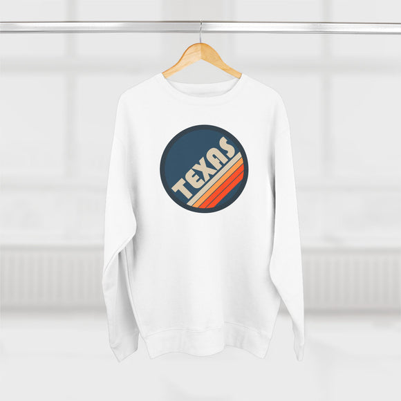 Premium Texas Sweatshirt - Retro Unisex Premium Texas Sweatshirt