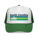 South Carolina Retro Trees Trucker Hat - Vintage Style South Carolina Cap-2