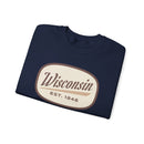 Wisconsin Sweatshirt - Unisex Retro Wisconsin Crewneck Sweatshirt-10