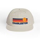 Charleston, South Carolina retro sunset Surf Cap | vintage striped sun state hat-4