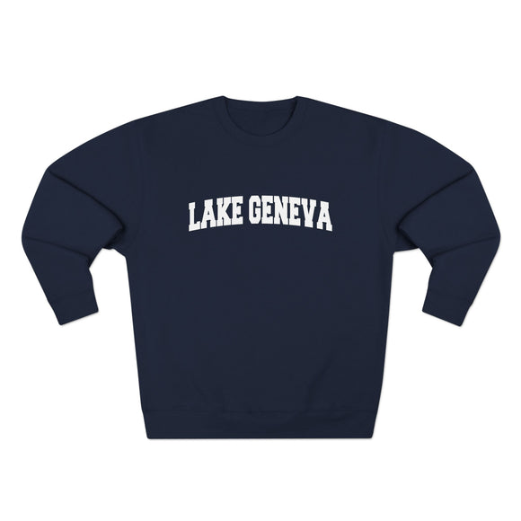 Premium Lake Geneva, Wisconsin Retro Graphic Sweatshirt