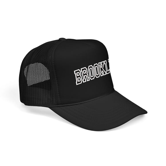 Brooklyn, New York Trucker Hat — Vintage College Foam Mesh Brooklyn Cap