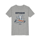 Ketchum, Idaho Yeti Snowboard Youth Tee - Kids Skiing Shirt-3