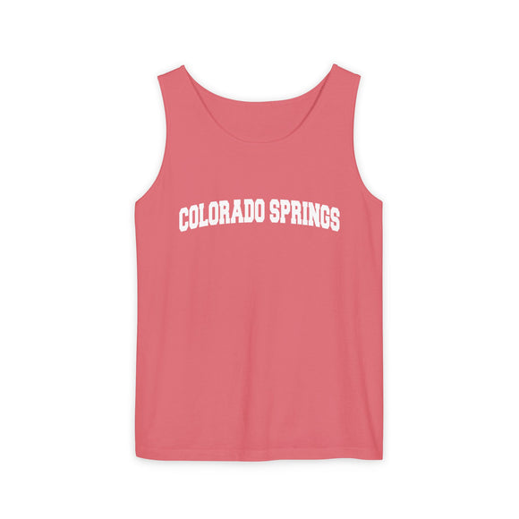 Colorado Springs, Colorado Tank Top Unisex | Comfort Colors - 100% Cotton