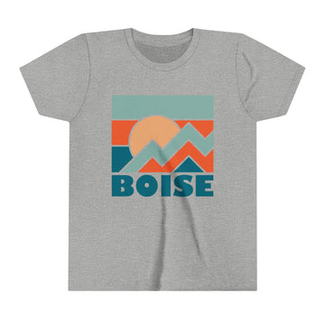 Buy athletic-heather Boise, Idaho Youth T-Shirt - Kids Boise Shirt