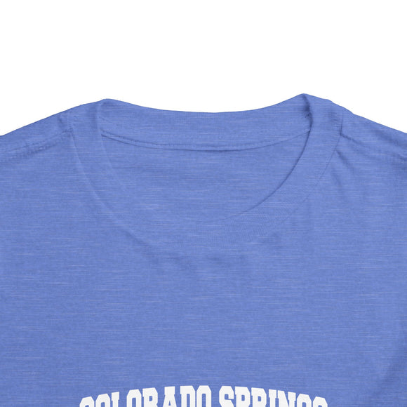 Colorado Springs, Colorado Toddler Graphic Tee - Kids Colorado Springs Vacation T-Shirt