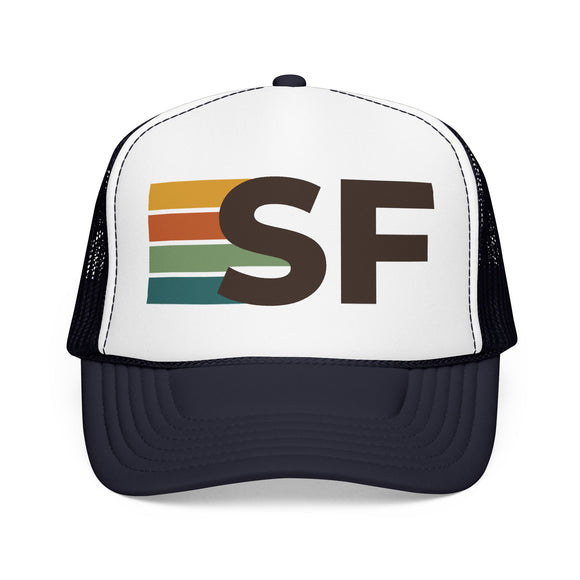 San Francisco, California Trucker Hat - SF Abbr retro cap
