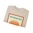 Retro Wyoming Sweatshirt, Mountain Sun Design, Unisex Crewneck, Gift for Outdoorsy Friends, Vintage Wyoming Jumper-16