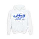 Retro Burlington, Vermont Youth Hoodie - Mountain Burlington, Vermont Kids Sweatshirt, Cute Burlington, Vermont Children's Pullover-1