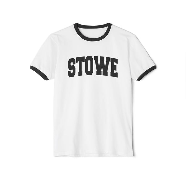 Stowe, Vermont Cotton Ringer Graphic Tee - Unisex Stowe T Shirt, Vintage Style Tee, Men's/Women's Tee