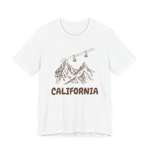 California Mountain T-Shirt — Vintage Gondola Ski Mountain Tee