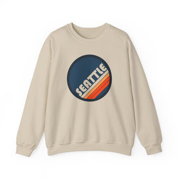 Seattle, Washington Sweatshirt - Retro Graphic Crewneck - 0