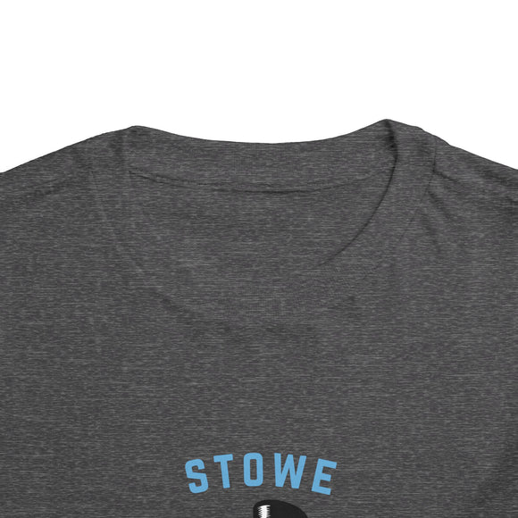 Stowe, Vermont Toddler Skiing Snowman Graphic Tee - Kids Stowe Shirt