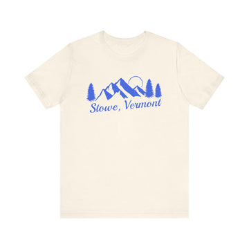 Buy natural Stowe, Vermont T-Shirt - Retro Mountain Unisex Stowe Shirt