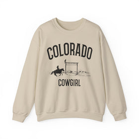 Colorado Sweatshirt - Mountain Cowgirl Graphic Crewneck - 0