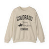Colorado Sweatshirt - Mountain Cowgirl Graphic Crewneck
