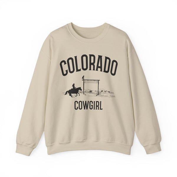 Colorado Sweatshirt - Mountain Cowgirl Graphic Crewneck