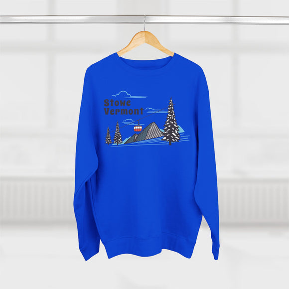 Premium Stowe, Vermont Sweatshirt Unisex Crewneck, Premium Sweatshirt, Crewneck Jumper, Ski Resort Apparel