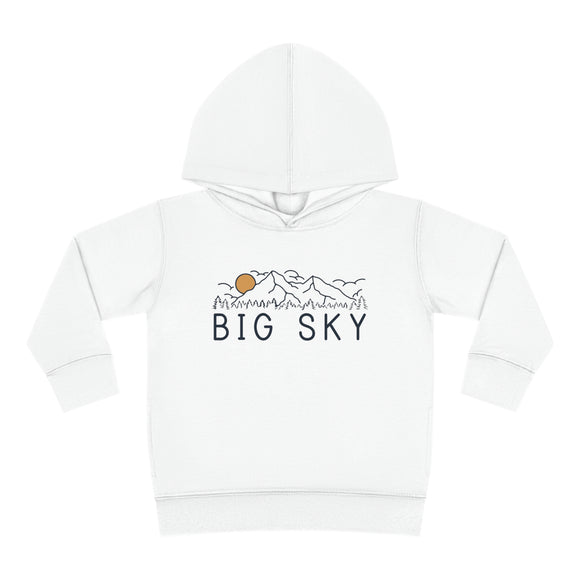 Big Sky, Montana Toddler Hoodie - Unisex Big Sky Toddler Sweatshirt