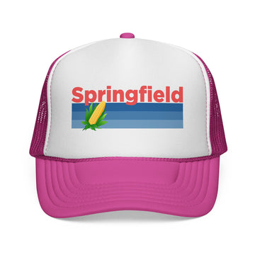 Buy pink Springfield, Illinois Retro Corn and Farm Trucker Hat