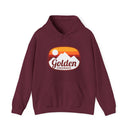 Golden, Colorado Hoodie - Retro Ombre Unisex Golden Hoodie Sweatshirt-2