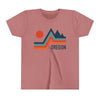 Oregon Youth Shirt - Retro Mountain Oregon Kid's T-Shirt