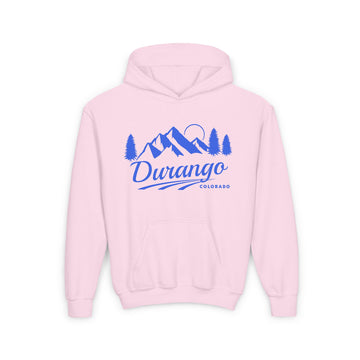Buy light-pink Retro Durango, Colorado Youth Hoodie - Mountain Durango, Colorado Kids Sweatshirt, Cute Durango, Colorado Children's Pullover