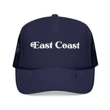 Kids East Coast Trucker Hat - Youth Snapback Cap on white background