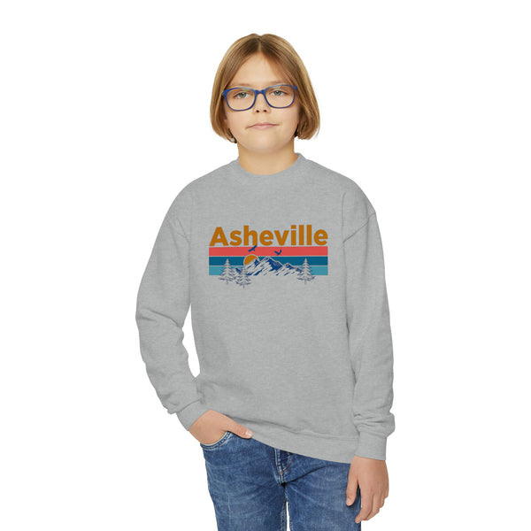Asheville, North Carolina Youth Sweatshirt - Unisex Kid's Asheville Crewneck Sweatshirt