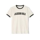 Jackson Hole, Wyoming Cotton Ringer Graphic Tee - Unisex Jackson Hole T Shirt, Vintage Style Tee, Men's/Women's Tee-2
