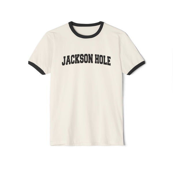 Jackson Hole, Wyoming Cotton Ringer Graphic Tee - Unisex Jackson Hole T Shirt, Vintage Style Tee, Men's/Women's Tee