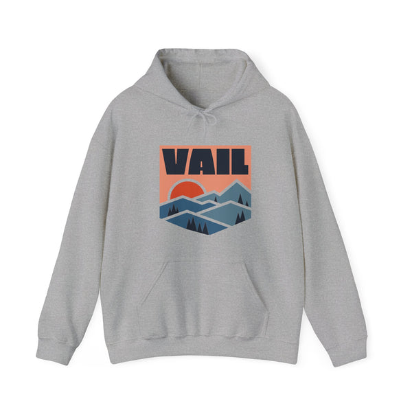 Vail, Colorado Hoodie - Unisex Mountain Vail Hoodie Graphic Sweatshirt